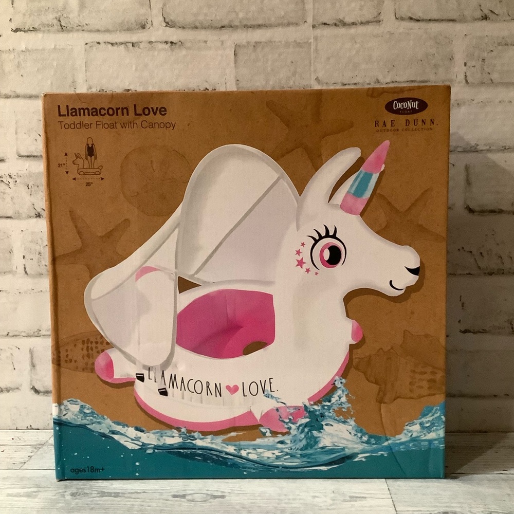 Rae Dunn Llamacorn Love Toddler Float With Canopy